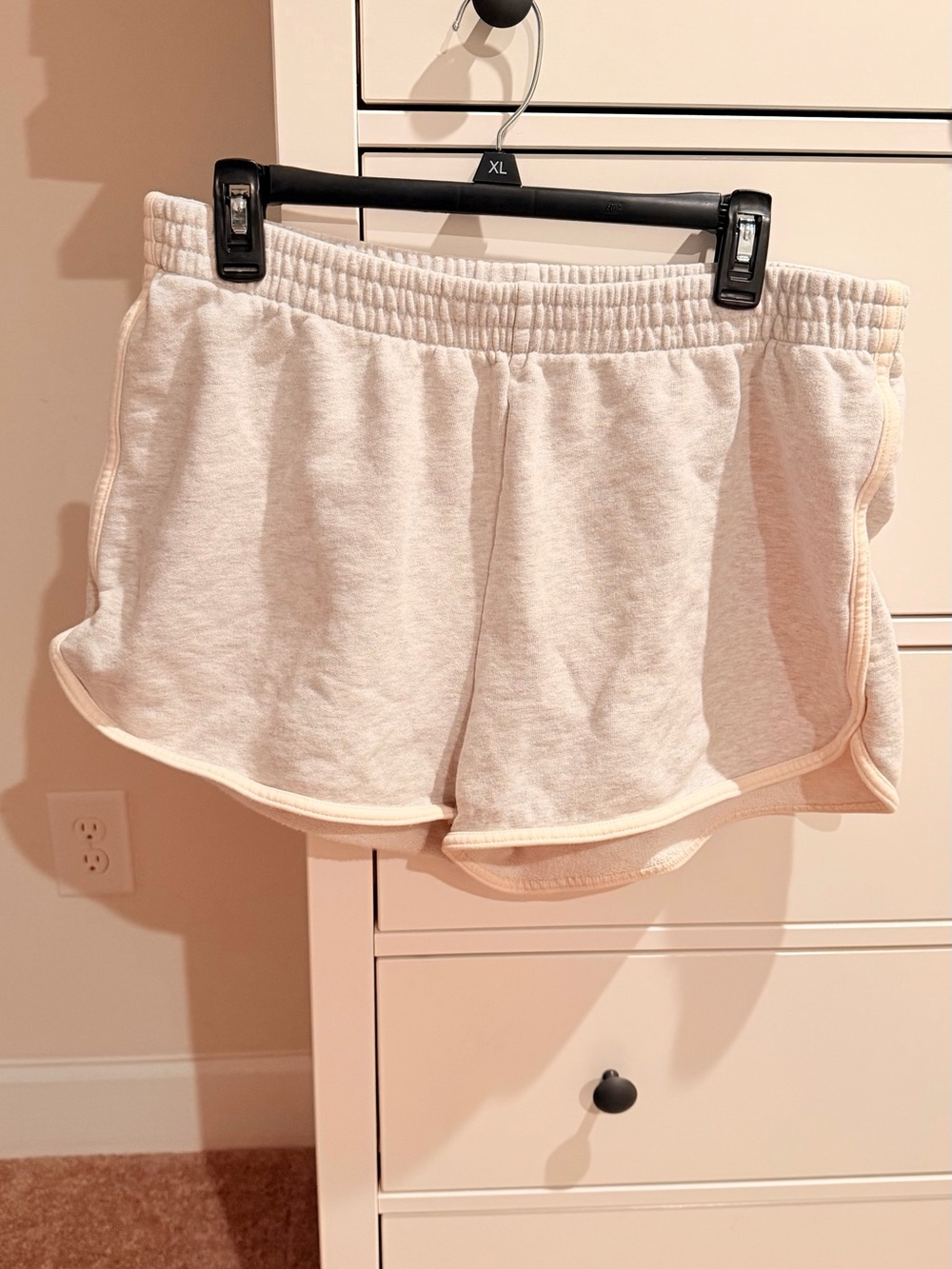 aerie Light Beige Athletic Lounge Shorts